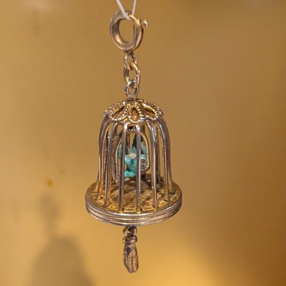 Monet Jewelry - Vintage Monet Birdcage Charm